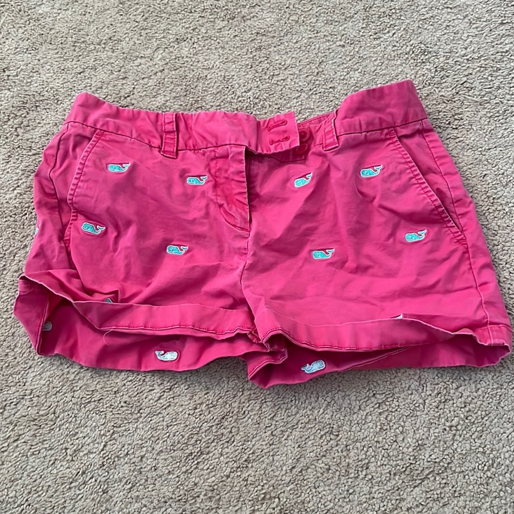 Vineyard Vines Pink Cargo Shorts (Size 2)